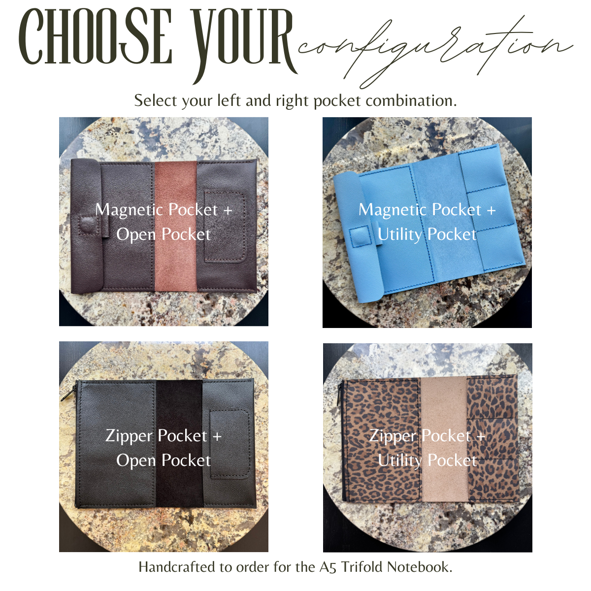 A5 PORTFOLIO INSERT — SAFFIANO (6 COLORS)
