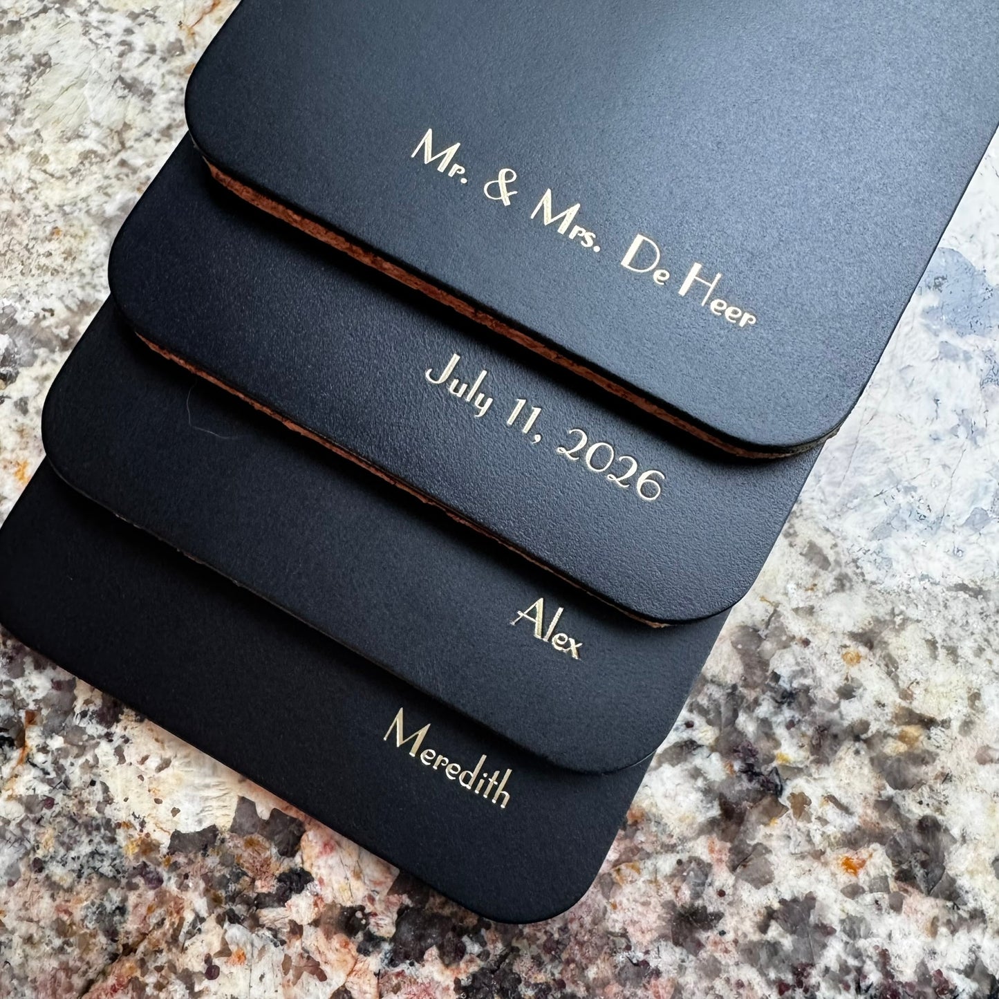 LEATHER COASTER COLLECTION