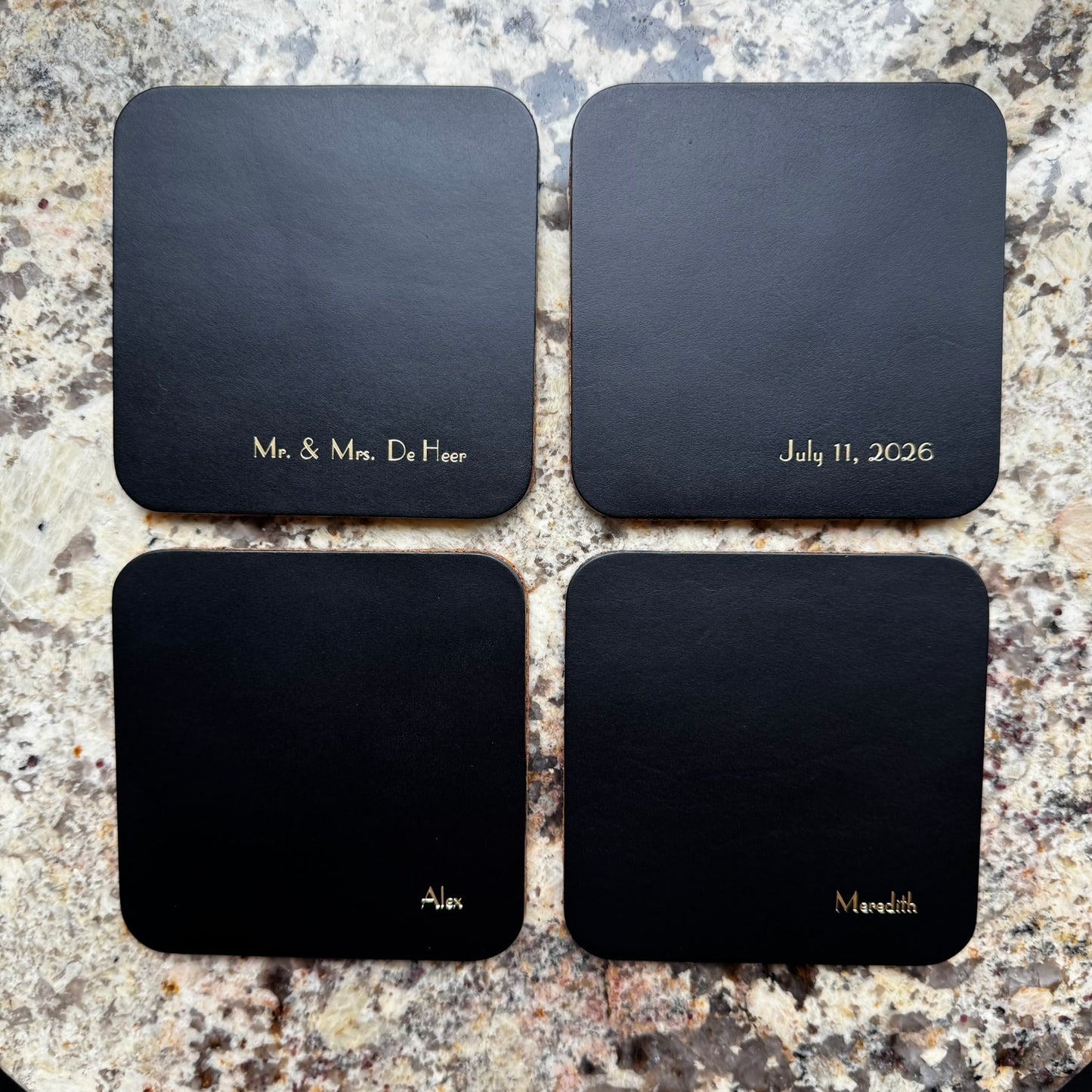 LEATHER COASTER COLLECTION