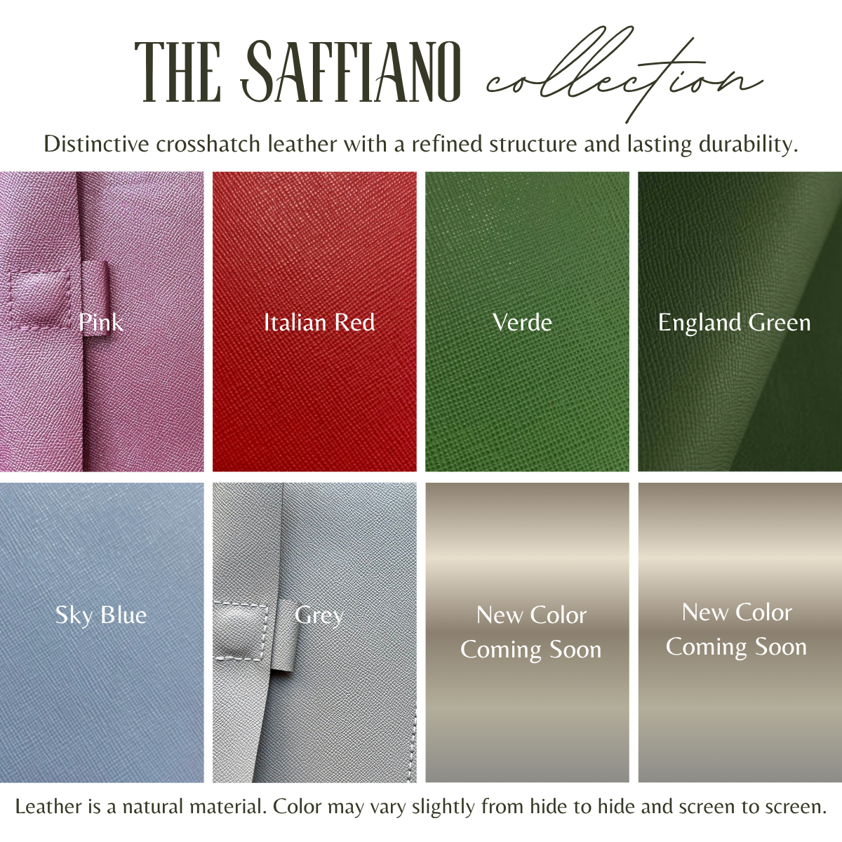 A5 PORTFOLIO INSERT — SAFFIANO (6 COLORS)